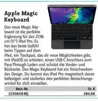 Conrad Apple Magic Keyboard Angebot