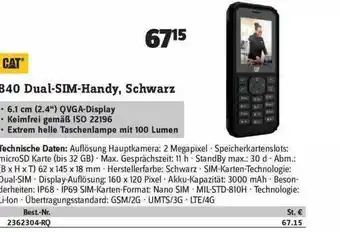 Conrad B40 Dual-sim-handy Schwarz Cat Angebot