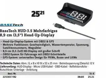 Conrad Basetech Hud-3.5 Mehrfarbiges 8.9 Cm (3.5 Angebot