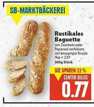 E-Center Rustikales Baguette Angebot