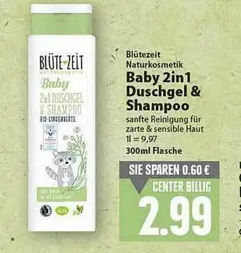 E-Center Blütezeit Naturkosmetik Baby 2in1 Duschgel & Shampoo Angebot