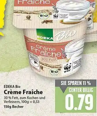 E-Center Edeka Bio Creme Fraiche Angebot