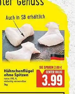 E-Center Hähnchenflügel Ohne Spitzen Angebot