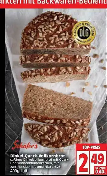 Edeka Schäfer's Dinkel-quark-vollkornbrot Angebot