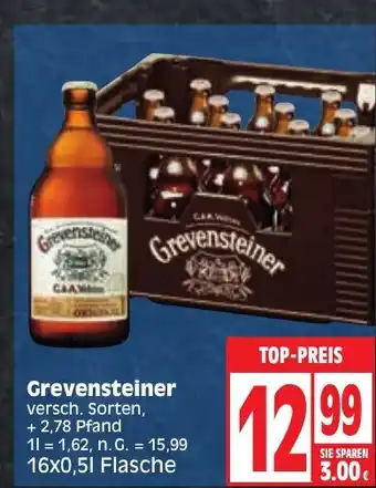 Edeka Grevensteiner versch. Sorten, 16*500ml Angebot