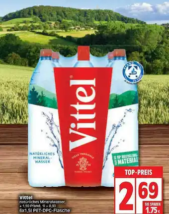 Edeka Vittel Natürliches Mineralwasser Angebot