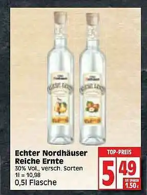 Edeka Echter Nordhäuser Reiche Ernte Angebot