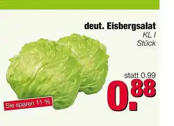 Edeka Scherer Deut. Eisbergsalat Angebot