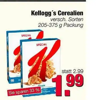 Edeka Scherer Kellogg's Cerealien Angebot