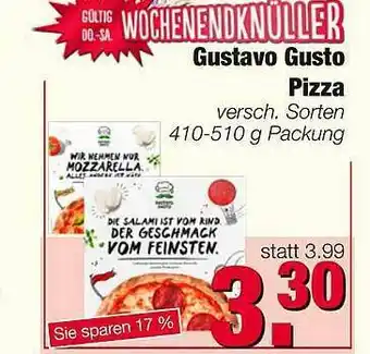 Edeka Scherer Gustavo Gusto Pizza Angebot