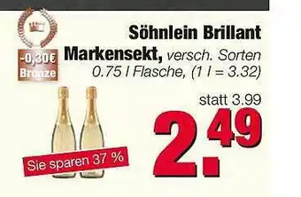 Edeka Scherer Söhnlein Brillant Markensekt Angebot