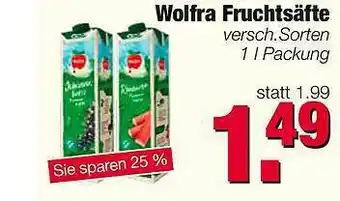 Edeka Scherer Wolfra Fruchtsäfte Angebot