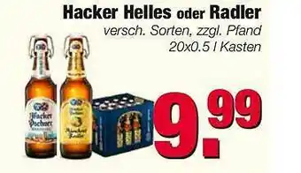 Edeka Scherer Hacker Helles Oder Radler Angebot