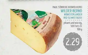 Edeka Struve Wilder Bernd Münsterländer Bio-schnittkäse Angebot