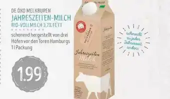 Edeka Struve De öko Melkburen Jahreszeiten-milch Bio-vollmilch 3.7% Fett Angebot