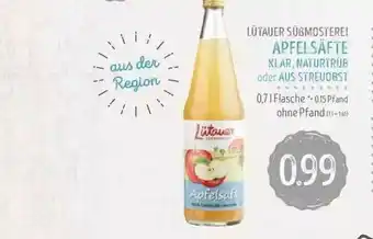 Edeka Struve Lütauer Süßmostere! Apfelsäfte Angebot