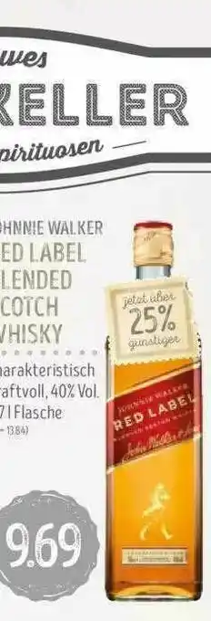 Edeka Struve Johnnie Walker Red Label Blended Scotch Whisky Angebot