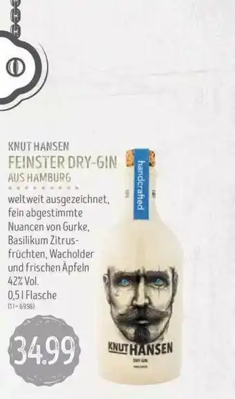 Edeka Struve Knut Hansen Feinster Dry Gin Aus Hamburg Angebot