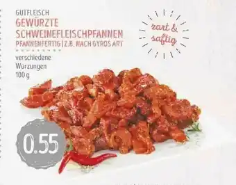 Edeka Struve Gutfleisch Gewürzte Schweinefleischpfannen Angebot