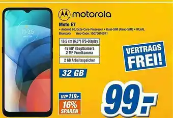 Expert Klein Motorola Moto E7 Angebot