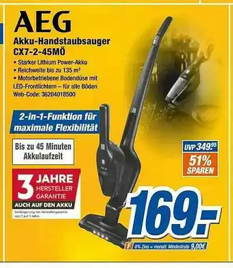 Expert Klein Aeg Akku-handstaubsauger Angebot