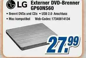 Expert Klein Lg Externer Dvd-brenner Gp60ns60 Angebot