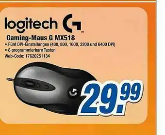 Expert Klein Logitech Gaming-maus G Mx518 Angebot