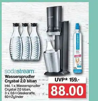 Famila Nord West Sodastream Wasserspudler Crystal 2.0 Titan Angebot