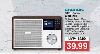 Famila Nord West Grundig Dab+ Radio Wtr 3100 Angebot