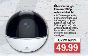 Famila Nord West überwachungskamera 1080p Mit Nachtsicht Angebot