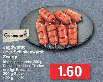 Famila Nord West Jagdwurst Oder Schinkenwurst Zwerge Goldmarie Angebot