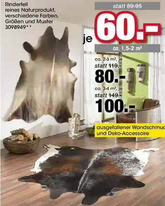 Möbel Martin Rinderfell Angebot