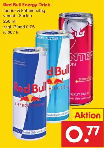 Netto Marken-Discount Red Bull Energy Drink 250 ml Angebot