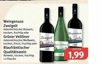 Feneberg Weingenuss Zweigelt Oder Grüner Veltliner Oder Blaufränkischer Qualitätswein Angebot