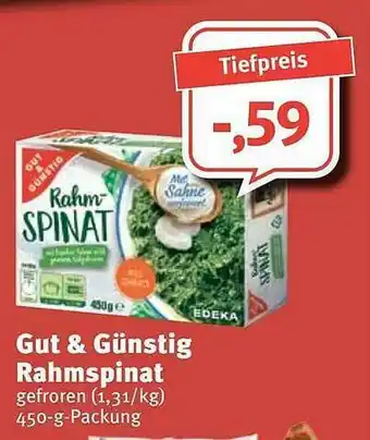 Feneberg Gut & Günstig Rahmspinat Angebot