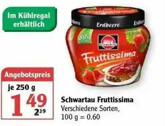 Globus Schwartau Fruttissima Angebot