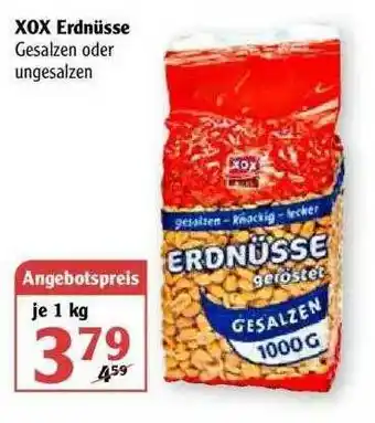 Globus Xox Erdnüsse Angebot