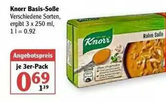 Globus Knorr Basis-soße Angebot