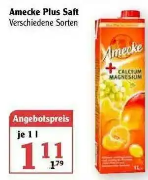 Globus Amecke Plus Saft Angebot