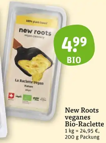 basic New Roots veganes Bio-Raclette 200 g Packung Angebot