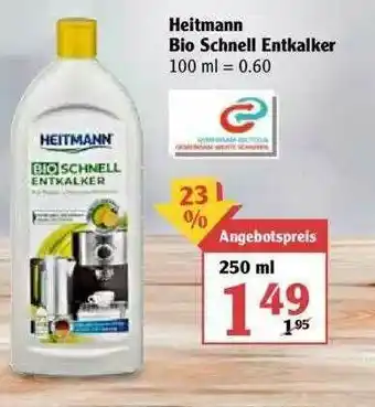 Globus Heitmann Bio Schnell Entkalker Angebot