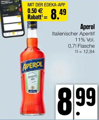 Edeka Xpress Aperol Italienischer Aperitif 0,7 L Flasche Angebot