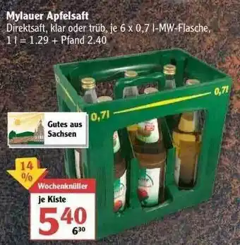 Globus Mylauer Apfelsaft Angebot