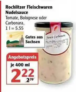 Globus Rochlitzer Fleischwaren Nudelsauce Angebot