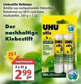 Globus Klebestifte Renature Angebot