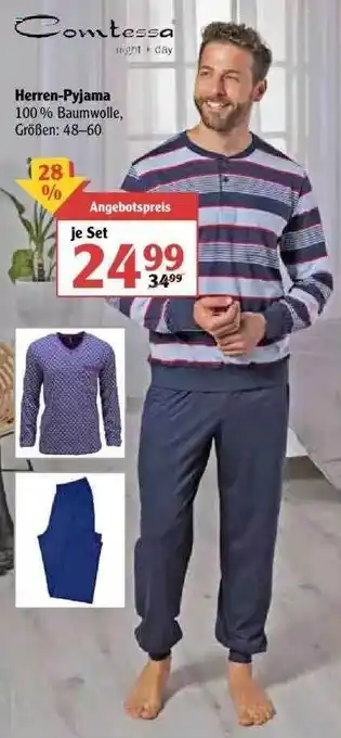 Globus Comtessa Herren-pyjama Angebot