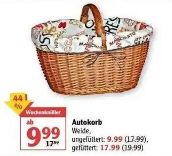 Globus Autokorb Angebot