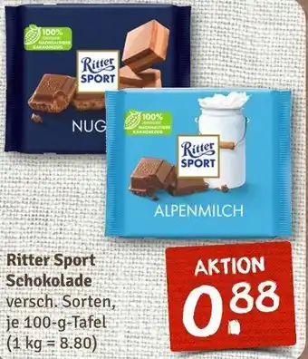 nahkauf Ritter Sport Schokolade 100 g Tafel Angebot