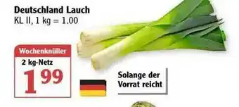 Globus Deutschland Lauch Angebot