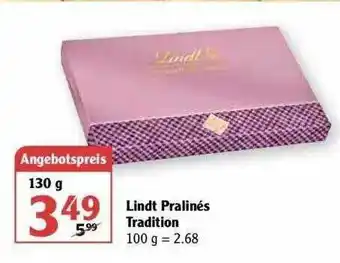 Globus Lindt Pralinés Tradition Angebot